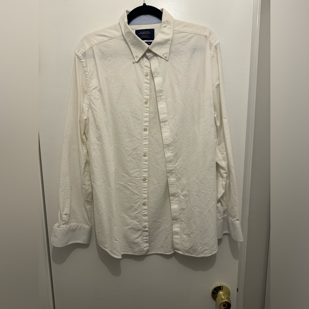 Charles Tyrwhitt White Washed Oxford Extra Slim Fit